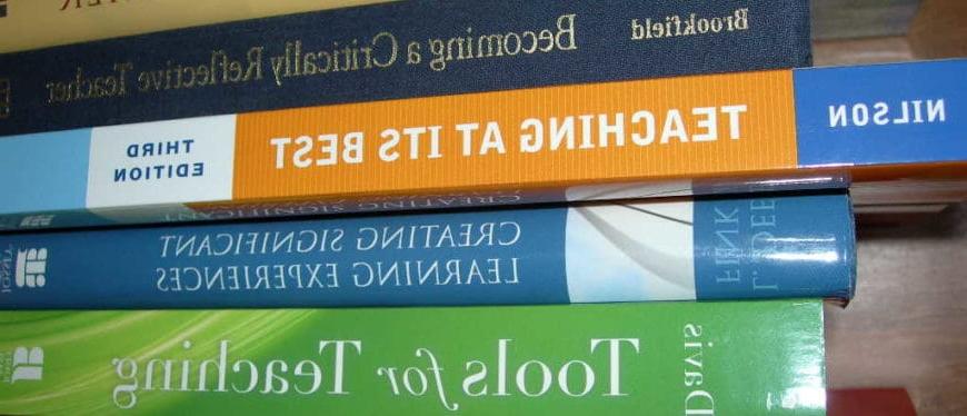 A Stack of books about teaching methods